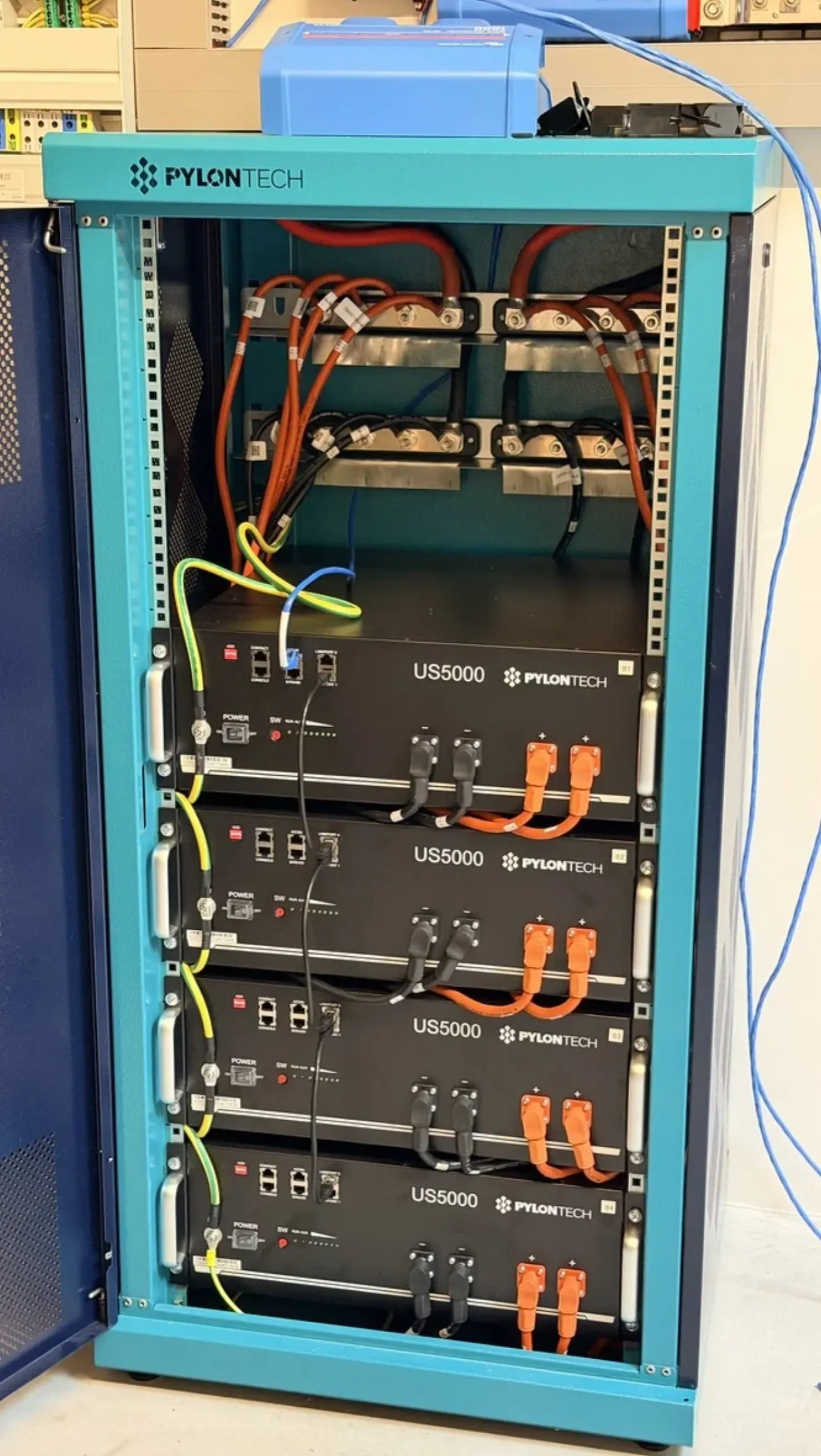 Batterijmodules in een energieopslagsysteem