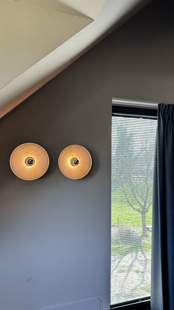 Wandverlichting in het project in Zwolle.